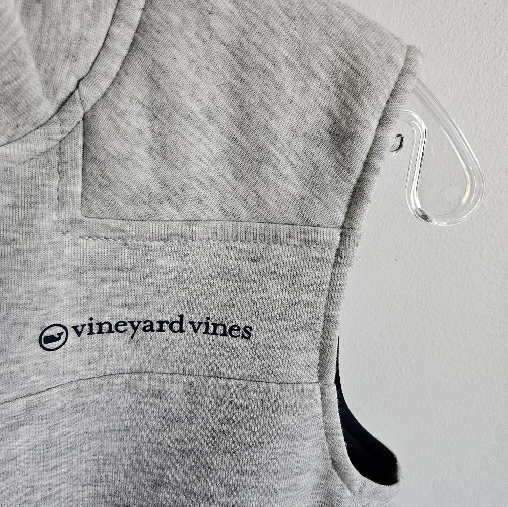 Vineyard Vines Light Gray Zip Performance Vest